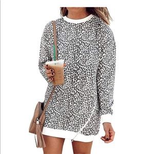 Leopard Tunic Casual Dress